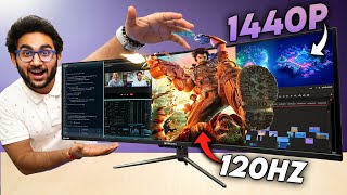 1440p Ultra Wide Curved Gaming At This Price HOW Zebronics N49A [upl. by Vanderhoek]