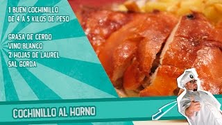 Cochinillo al horno  Receta [upl. by Anovad27]