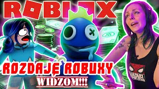 😍ZGINĘ  ROZDAJĘ ROBUXY WIDZOM Escape Rainbow Friends 🥳 Roblox [upl. by Aiynat]