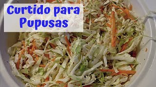 CURTIDO SALVADOREÑO 🇸🇻 para PUPUSAS  a mi estilo  paso a paso [upl. by Allisurd]