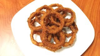 Homemade Crispy Onion Rings  Indian Style  Snacks and Appetizers [upl. by Hege]