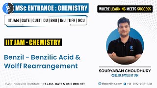 Benzil  Benzilic Acid and Wolff Rearrangement for IIT JAM Chemistry [upl. by Laerol554]