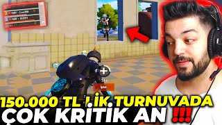 150000 TL LİK TURNUVADA ÇOK KRİTİK FURY WİNİ  PUBG Mobile [upl. by Ahsekat]