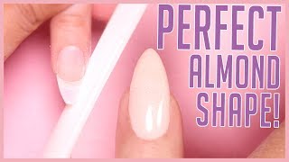 How to Shape an Almond Nail  Shaping Tutorial [upl. by Dibbell]