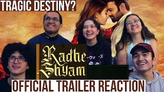 RADHE SHYAM TRAILER REACTION  Prabhas  Pooja Hegde  MaJeliv Indian Reactions  Tragic Destiny [upl. by Nanreh372]