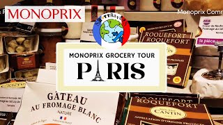 🛒 PARIS  MONOPRIX Grocery Tour Lets Go Shopping monoprix supermarket grocery france paris [upl. by Arracot710]