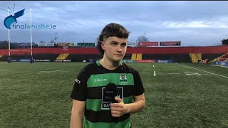 Bandon Grammar FullBack Rory Golden Chats After Progressing To Munster Schools Quarter Final [upl. by Shanks390]