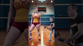 Super Tall Woman Dances You Wont Believe Her Volleyball Moves tallmodel tallwoman [upl. by Seldon]