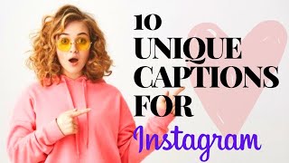 Captions for Instagram  Best Unique Captions  Best Captions For Instagram [upl. by Uohk912]