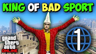 My Rise to Become King of Bad Sport in GTA Online as a Level 1 [upl. by Nireves132]