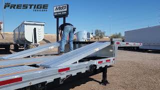 2024 PRESTIGE 53 DROP DECK  REAR SLIDING AXLE UPPER DECK RAMP For Sale [upl. by Emmie]