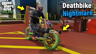 GTA 5 Online NIGHTMARE DEATHBIKE Customization amp Test  Indian 101 Scout [upl. by Dlorrej]