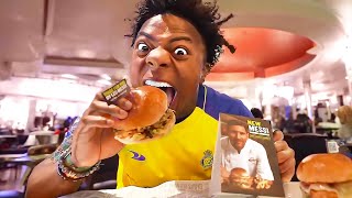 iShowSpeed Tries The MESSI BURGER 😂 [upl. by Ferguson]