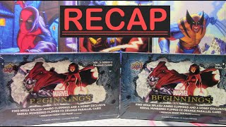 RECAP Marvel Beginnings Volume 2 Series 2 Binder and Hits [upl. by Milli]