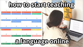 How to start teaching a language online subs [upl. by Stratton]