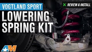 20152017 Mustang Vogtland Sport Lowering Spring Kit Review amp Install GT V6 EcoBoost [upl. by Nnylrac]