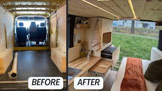 Low Budget 2800€ Midi L1H1 Camper Van Build Timelapse from Start to Finish Simple Conversion Budgi [upl. by Hadwyn596]