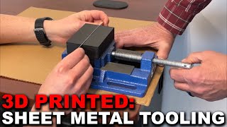 3D Printed Sheet Metal Tooling  For Bending amp Stamping [upl. by Letnuhs]