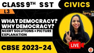 NCERT Solutions of Class 9 SST  What is Democracy Why Democracy  9th Class Civics Preparation [upl. by Lorin]