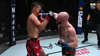 Slava Claus drops Maheshate with big right hand at UFCVegas73  ESPN MMA [upl. by Eulalee227]