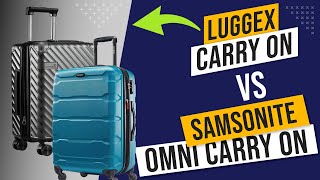 Luggex VS Samsonite Omni Carry On Suitcases [upl. by Acinahs]