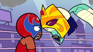 ¡Mucha Lucha  Rikochet vs Queen Voladora [upl. by Ahcurb]