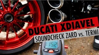 Ducati XDiavel exhaust comparison Zard vs Termignoni vs stock [upl. by Lorraine]