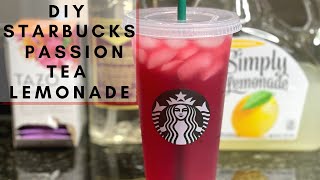 HOW TO MAKE STARBUCKS PASSION TEA LEMONADE  ICED STARBUCKS DRINK YOU CAN MAKE AT HOME shorts [upl. by Gilbart]