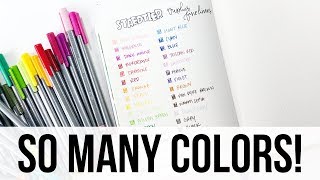 Staedtler Triplus Fineliners  36 Count Set Review [upl. by Ahseinod]