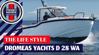 DROMEAS D28WA FOR SALE BY PREMIER MARINE BOAT SALES Sydney Australia [upl. by Odlanyer389]