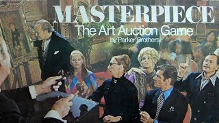 Ep 89 Masterpiece Board Game Review Parker Brothers 1970  How To Play [upl. by Verda]