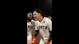 Wilmer Flores walks it off for Willie Mays 🧡  NBC Sports Bay Area [upl. by Odeen]