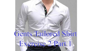 mens shirts  Exercise 2 part 1  Attaching the yoke [upl. by Nnybor]