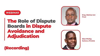 The Role of Dispute Boards in Dispute Avoidance and Adjudication [upl. by Kai358]