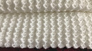 Easiest crochet baby blanketCrochet blanket patternCrochet shawl [upl. by Notterb]