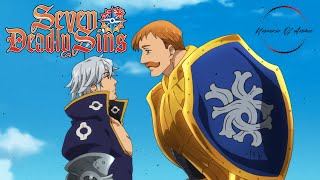 Escanor VS Estarossa FULL FIGHT SCENE  Seven Deadly Sins  Nanatsu no Taizai [upl. by Ajar]