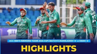 BANGLADESH VS OMAN FULL HIGHLIGHTS Hong Kong Cricket Sixes 2024  BAN VS OMAN [upl. by Hbahsur379]