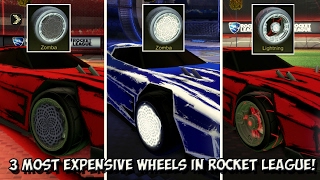 THE 3 MOST VALUABLEEXPENSIVE WHEELS IN ROCKET LEAGUE Excluding The Goldstone Alpha Wheels [upl. by Lodie]