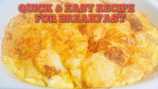 GAWIN MO ITO SA POTATO MOQUICK AND EASY RECIPE FOR BREAKFAST POTATO amp Cheese swak sa budget Mo [upl. by Ihsar]