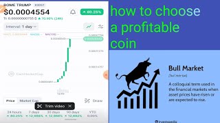 how to select a profitable coin for trading using in crypto space [upl. by Safir]