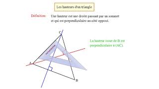 Hauteurs du triangle [upl. by Brigg]