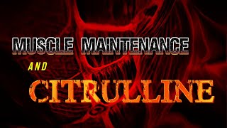 Muscle Maintenance and Citrulline [upl. by Etnecniv975]