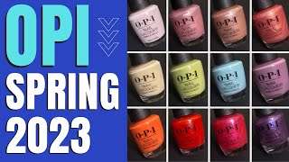 Latest OPI Release  Spring 2023  Nail Polish Swatches amp Review [upl. by Pulsifer93]