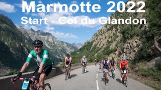 La Marmotte Granfondo Alpes 2022 Start to Col du Glandon [upl. by Franckot890]