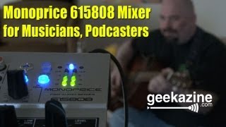 Monoprice 615808 Mixer for Musicians Podcasters [upl. by Ynaffyt]