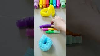 Satisfying and Fun Sound of Pop Tube ASMR shorts [upl. by Yelsgnik857]