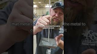 Tip for striking an Arc using stick  SMAW foryoupage welding welder tips tricks [upl. by Coffey56]