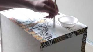 Decoupage  Decoupage tutorial with Paper Napkins  Part 2 [upl. by Attenaz]