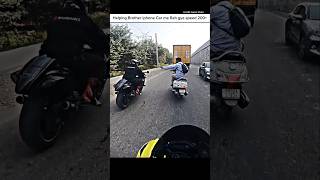 Helping Brother save Her money shortsmotorcyclevehiclemotovlog [upl. by Costin]