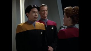 Standing at Attention  Commander Riker vs Captain Janeway [upl. by Fredra]